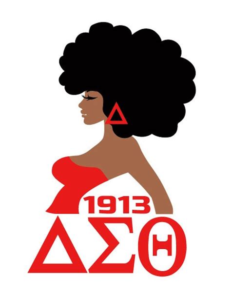 Delta Sigma Theta Letters Svg