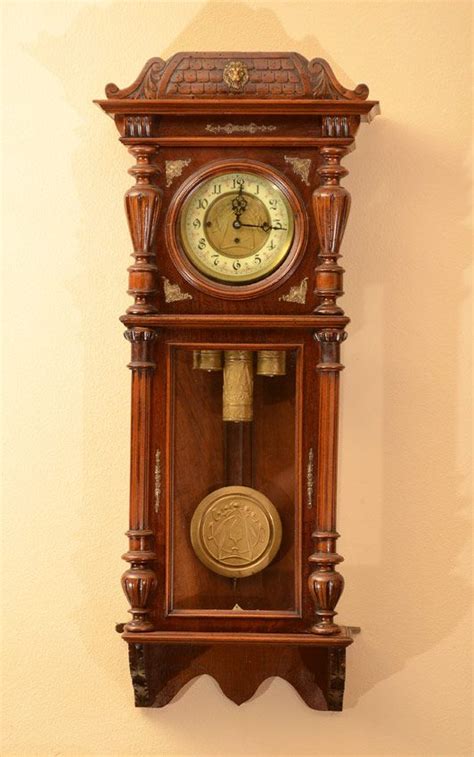 Gustav Becker Triple Weight Wall Clock German Antique Wall Clocks