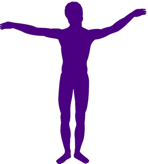 Man With Outstretched Arms Silhouette Free Vector Silhouettes