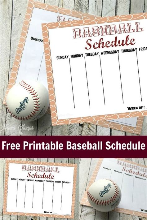 Schedule for the below is our 2020 pro baseball championship series schedule. Free Printable Baseball Schedule in 2020 | Free printables ...