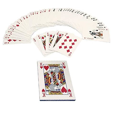 Easygoproducts Giant Playing Cards Novelty Jumbo Cards For Kids