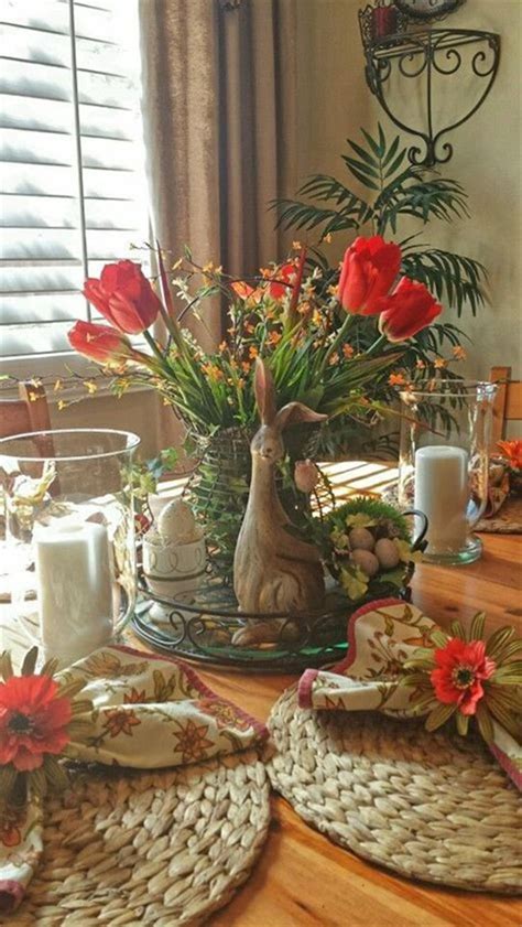 40 Beautiful Diy Easter Table Decorating Ideas For Spring 2019 1
