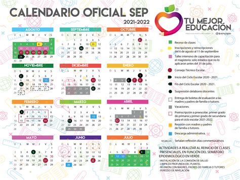 Calendario Oficial Ciclo Escolar 2021 2022 Blog De Mamás