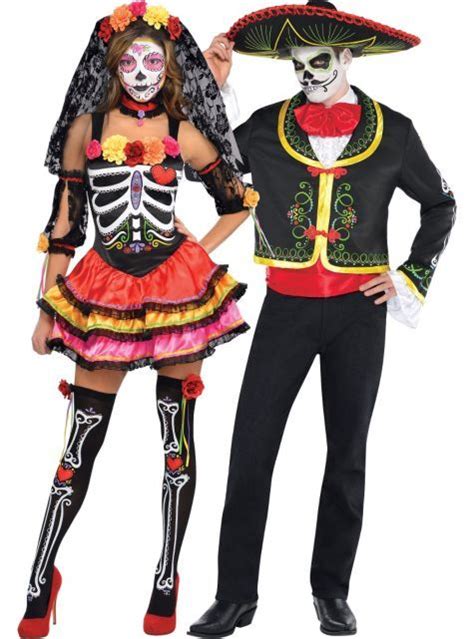 Day Of The Dead Couples Costumes Party City Couples Costumes Couple
