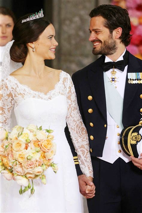 Princess Sofia Wedding Dress Prince Of Sweden Wedding Glamour Uk
