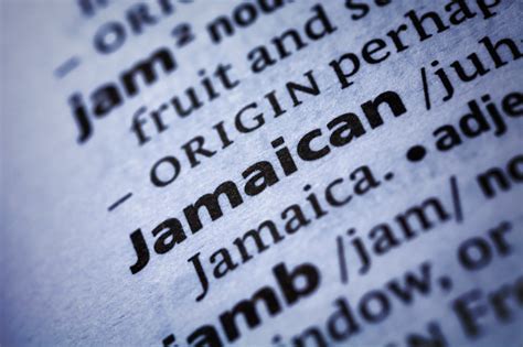 Jamaican Dictionary Closeup Stock Photo Download Image Now 2015