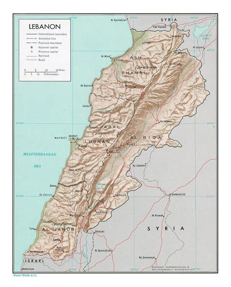 Maps Of Lebanon Detailed Map Of Lebanon In English Tourist Map Of