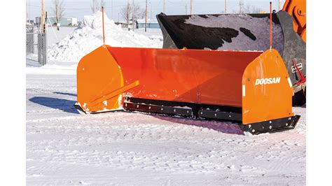 Wheel Loader Snow Pusher Attachment From Doosan Infracore North