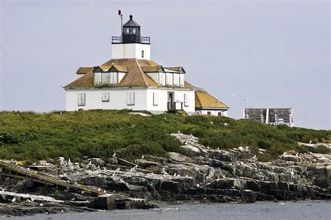 Egg Rock Lighthouse 1875 Bar Harbor Maine Usa Scenesofnewengland