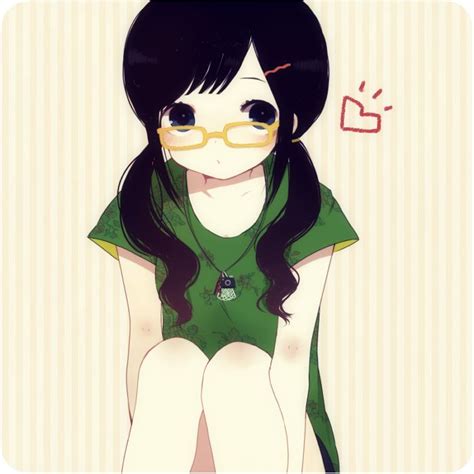 Cute Anime Girl With Glasses Pretty Anime Style Pics