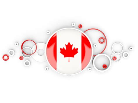 International flag serie 2' by khairul anhar. Circle background. Illustration of flag of Canada