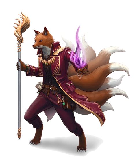 Kitsune Sorcerer Pathfinder Pfrpg Dnd Dandd 35 5th Ed D20 Fantasy Fox