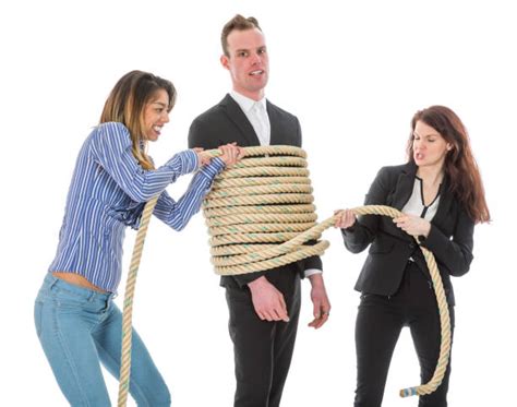 40 Frustrated Businesswoman Tied Up In Rope Stock Photos Pictures