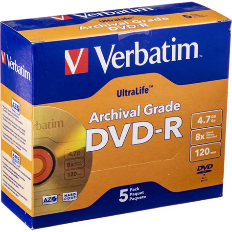 Verbatim Dvd R Ultralife Gold Archival Grade 47gb 96320 Bandh