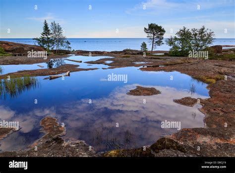 A Beautiful Coast Landscape In North Sweden Västerbotten Area
