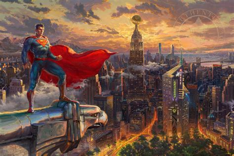 Superman Protector Of Metropolis By Thomas Kinkade Rsuperman
