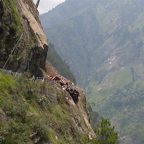 major landslide hits northern indian highway near tibet border dozens trapped under debris