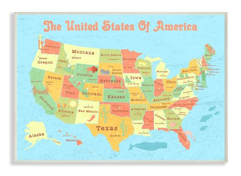 United States Of America Kids Map