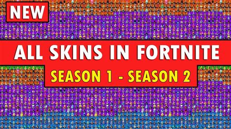 The new season of fortnite chapter 2 is about here and this showcase is the rewards, vbucks, pickaxes, and items. *ALL* FORTNITE SKINS from Season 1 to Chapter 2 Season 2 ...
