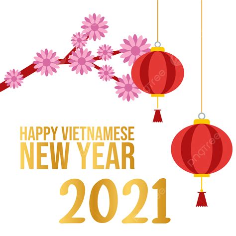 Vietnamese New Year Vector Art Png Vector Happy Vietnamese New Year