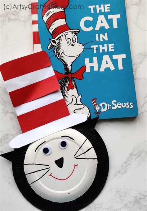 Easy Paper Plate Cat In The Hat Craft Dr Seuss Crafts