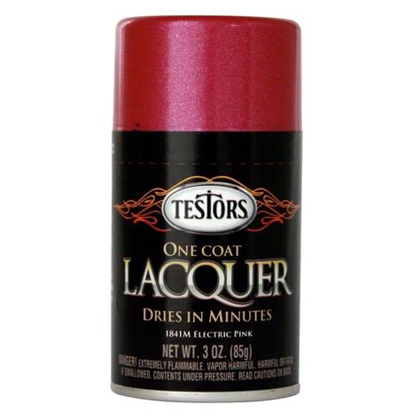 Testors 3 Oz Electric Pink Lacquer Spray Paint 3 Pack 1841mt The