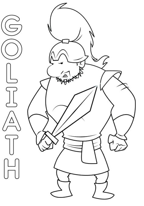 Goliath Coloring Page At Getcolorings Com Free Printa Vrogue Co