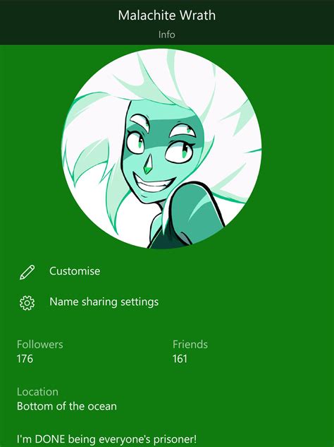 Now That Custom Gamerpics Are Allowed On Xbox My Profile Is Finally Complete Stevenuniverse