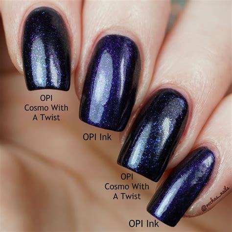 Opi Como A Twist Vs Opi Ink Nail Varnish Colours Manicure And