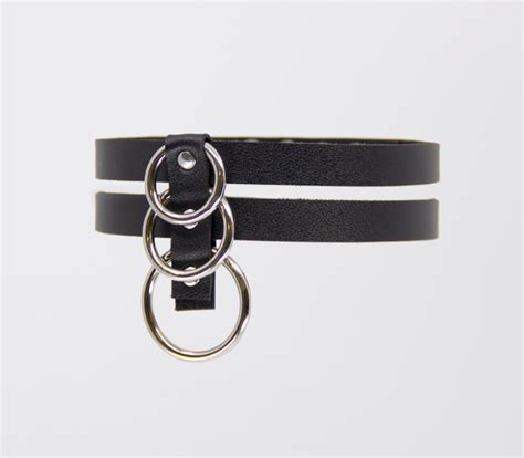 Double Strap Faux Leather Choker Love In Leather