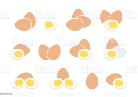 Chicken Eggs Logo Isolated Chicken Eggs On White Background Stock