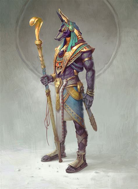 ArtStation ANUBIS Miklós Ligeti Egypt concept art Egypt tattoo