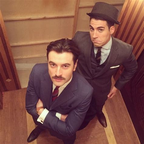 Pero también tiene tiempo de colaborar con el hermano pobre del cine, los cortos. Spain's Velvet TV co-stars Javier Rey and Miguel Angel ...