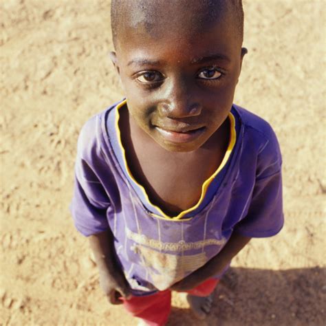Africa Burkina Faso Little Boy In Nanoro Village License Download