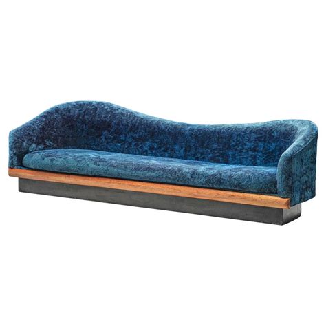 Adrian Pearsall Sea Blue Cloud Sofa For Sale At 1stdibs