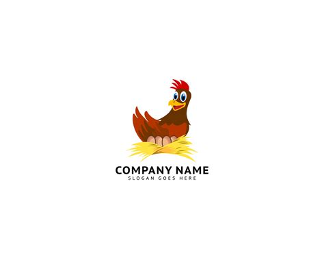 Hen Laying Eggs In Its Nest Logo Template Design 5287458 Vector Art At