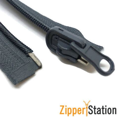 Nylon Open End Reversible Zipper No5 Reversable Zip Black Etsy Uk