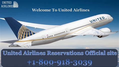 United Airlines Reservations Official Site 1 800 918 3039 Flights