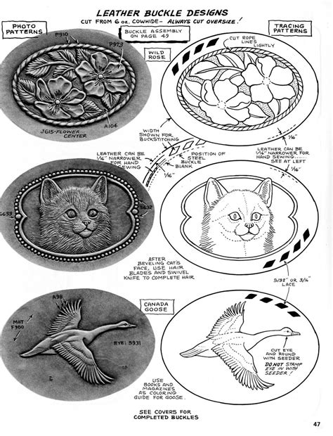 Pin by Sergey Paramonov on animals patterns | Leather craft patterns