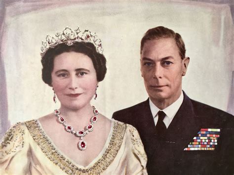 Print Of King George Vi And Queen Elizabeth From A Photo By Etsy