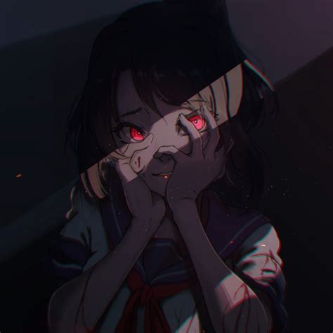 Creepy Anime Girl Yandere 840x840 Wallpaper