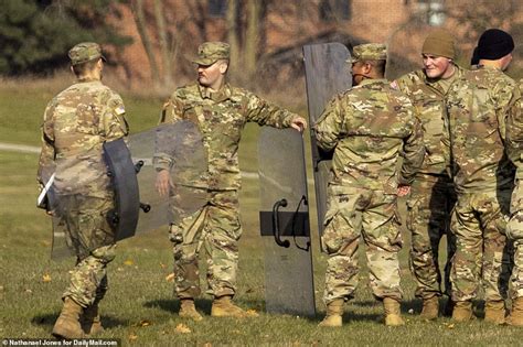 National Guard Troops Outside Kenosha Are Seen Preparing For Kyle