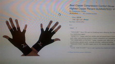 Copper Compression Comfort Gloves YouTube
