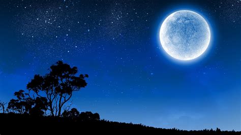 Full Moon Wallpaper Moon Night Clouds Sky Hd Wallpape