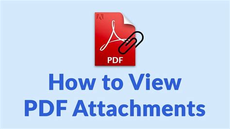 How To View Pdf Attachments And Open Attachments From Pdf Documents Youtube