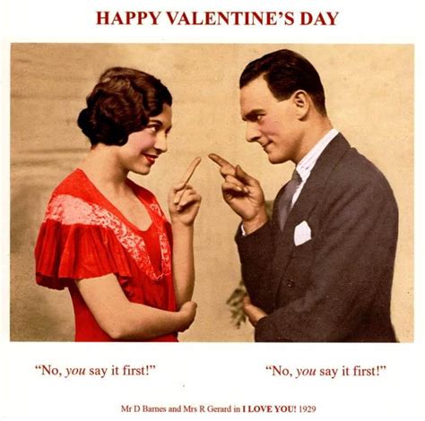 Funny You Say It First Happy Valentines Day Greeting Card Cards