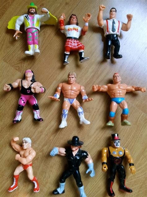 Various Vintage Wwf Wrestling Figures From 1990 By Yestoyyear £649