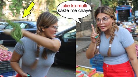 Rakhi Sawant Epic Funny Fight With Bhaji Wala For A Mulli Is Full Of