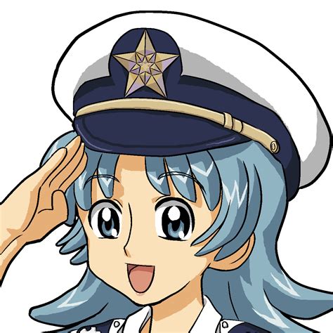 Kasuga Kasuga39 Wikipe Tan Os Tan Wikipedia Highres 1girl Blue Eyes Blue Hair Hat