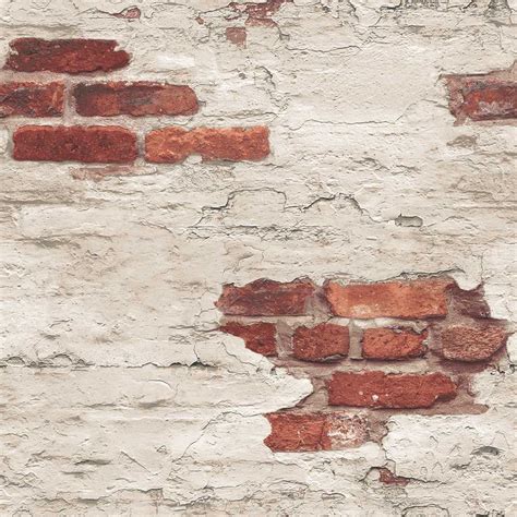 Distressed Brick By Galerie Red Brick Wallpaper